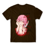 Love you really mad Chocolate Men's T-shirt for Anime, The Future Diary