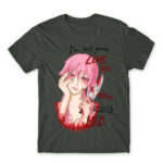 Love you really mad Dark Grey Men's T-shirt for Anime, The Future Diary