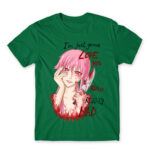 Love you really mad Kelly Green Men's Tee for Anime, The Future Diary