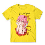 Love you really mad Lemon Men's T-shirt for Anime, The Future Diary