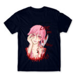 Love you really mad Navy Men's T-shirt for Anime, The Future Diary