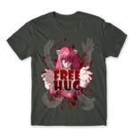 Lucy Free Hug Dark Grey Men's T-shirt for Anime, Elfen Lied
