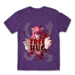 Lucy Free Hug Dark Purple Men's Tee for Anime, Elfen Lied