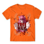 Lucy Free Hug Orange Men's T-shirt for Anime, Elfen Lied