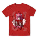 Lucy Free Hug Red Men's Tee for Anime, Elfen Lied