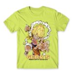 Luffy Gear 5 Apple Green Men's T-shirt for Anime, One Piece