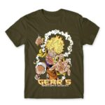 Luffy Gear 5 Army Men's Tee for Anime, One Piece