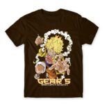 Luffy Gear 5 Chocolate Men's T-shirt for Anime, One Piece