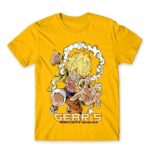 Luffy Gear 5 Gold Men's T-shirt for Anime, One Piece