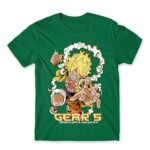 Luffy Gear 5 Kelly Green Men's T-shirt for Anime, One Piece