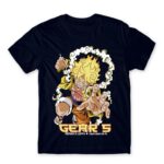 Luffy Gear 5 Navy Men's Tee for Anime, One Piece