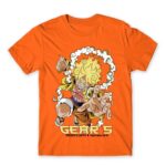 Luffy Gear 5 Orange Men's Tee for Anime, One Piece