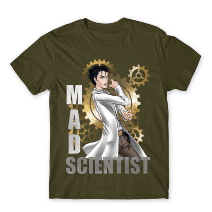 Mad scientist Army Men's Tee for Anime, Steins Gate