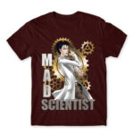 Mad scientist Burgundy Men's T-shirt for Anime, Steins Gate
