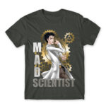 Mad scientist Dark Grey Men's Tee for Anime, Steins Gate