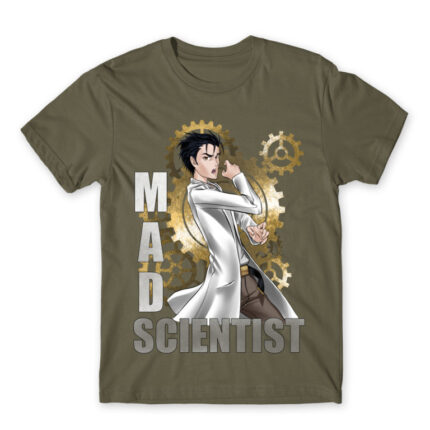 Mad scientist Zinc Men's T-shirt for Anime, Steins Gate