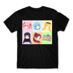 Madoka Squad Black Men's T-shirt for Anime, Puella Magi Madoka Magica