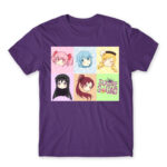 Madoka Squad Dark Purple Men's T-shirt for Anime, Puella Magi Madoka Magica