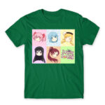 Madoka Squad Kelly Green Men's Tee for Anime, Puella Magi Madoka Magica