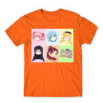Madoka Squad Orange Men's T-shirt for Anime, Puella Magi Madoka Magica