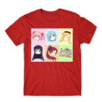 Madoka Squad Red Men's T-shirt for Anime, Puella Magi Madoka Magica