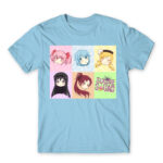 Madoka Squad Sky Blue Men's T-shirt for Anime, Puella Magi Madoka Magica
