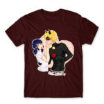 Marichat Burgundy Men's T-shirt for Anime, Miraculous Ladybug