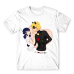 Marichat White Men's T-shirt for Anime, Miraculous Ladybug