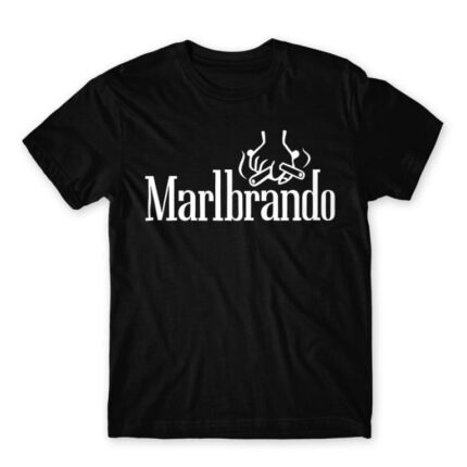 Marlbrando Black Men's T-shirt for Brand Parody, Funny