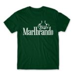 Marlbrando Bottle Green Men's T-shirt for Brand Parody, Funny