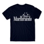 Marlbrando Navy Men's Tee for Brand Parody, Funny