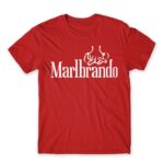 Marlbrando Red Men's T-shirt for Brand Parody, Funny
