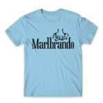 Marlbrando Sky Blue Men's Tee for Brand Parody, Funny