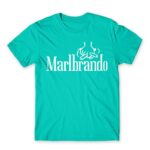 Marlbrando Turquoise Men's Tee for Brand Parody, Funny