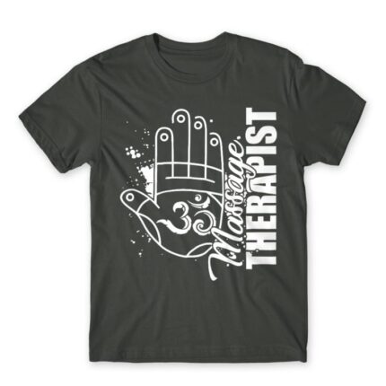 Massage hand Dark Grey Men's Tee for Massage Therapist, Work