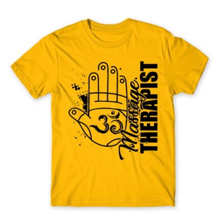 Massage hand Gold Men's T-shirt for Massage Therapist, Work