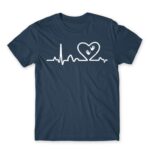 Massage heartbeat Denim Men's Tee for Massage Therapist, Work
