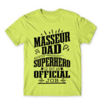 Massage Therapist Father Apple Green Men's Tee for Massage Therapist, Work