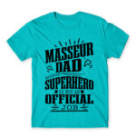 Massage Therapist Father Atoll Blue Men's Tee for Massage Therapist, Work
