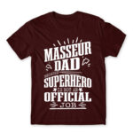 Massage Therapist Father Burgundy Men's T-shirt for Massage Therapist, Work