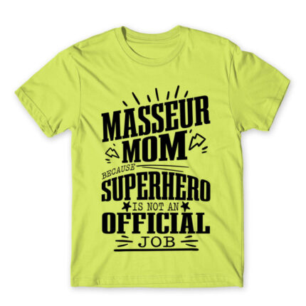 Massage Therapist Mother Apple Green Men's T-shirt for Massage Therapist, Work
