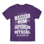 Massage Therapist Mother Dark Purple Men's Tee for Massage Therapist, Work