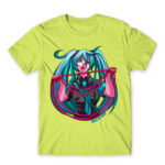 Miku Loves War Apple Green Men's T-shirt for Anime, Vocaloid