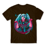 Miku Loves War Chocolate Men's T-shirt for Anime, Vocaloid