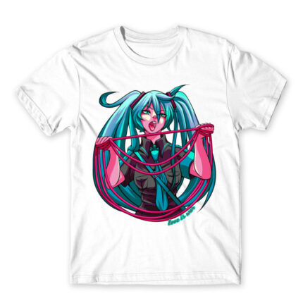 Miku Loves War White Men's T-shirt for Anime, Vocaloid