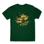 Military Uniform Bottle Green Men's T-shirt for Soldier, Work
