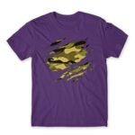 Military Uniform Dark Purple Men's Tee for Soldier, Work