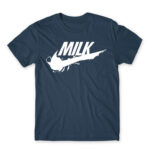 Milk Logo Denim Men's Tee for Brand Parody, Funny