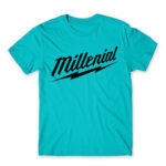 Millenial Atoll Blue Men's T-shirt for Brand Parody, Funny