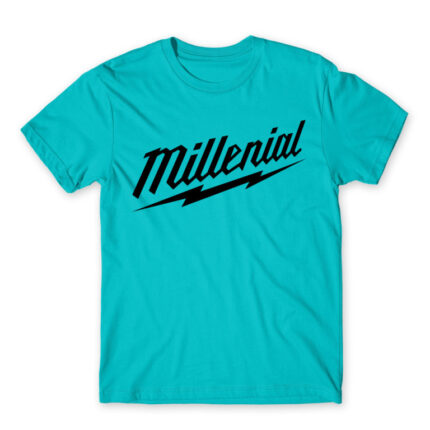 Millenial Atoll Blue Men's T-shirt for Brand Parody, Funny